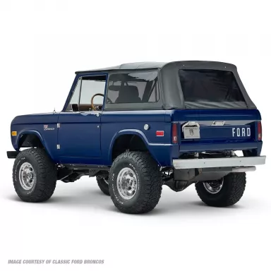 Rampage Soft Top | Black Diamond Material | 66-77 Ford Bronco | 98401